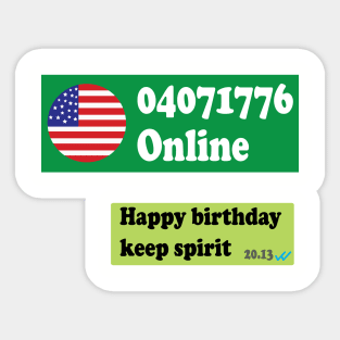 American Independence Day Sticker